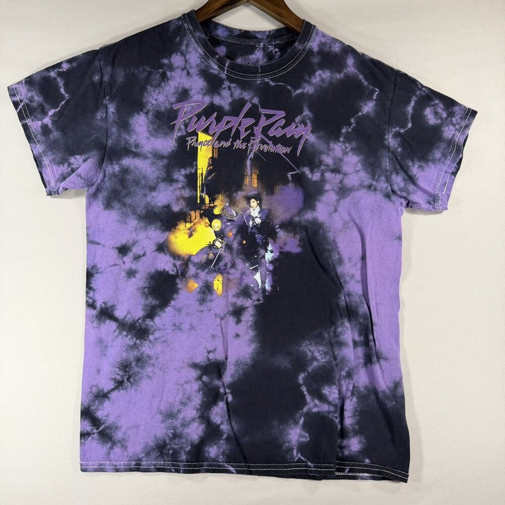 Prince and the Revolution Purple Rain Soul Rock Tie Dye Medium T-Shirt Unisex